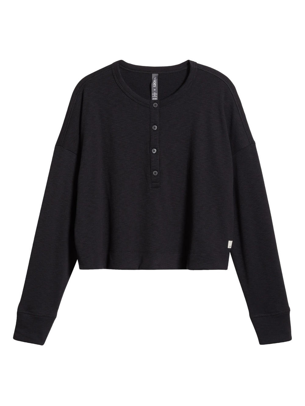 Vuori Sunrise Oversize Henley Black